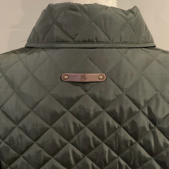 Lauren Ralph Lauren Women's Quilted Crest Jacket Dark Green Sz XL NWT - Picture 11 of 12